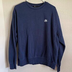 Nike Crewneck (Size L, Navy Blue)